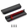 sunlithor Edge Finger Pulls for Cabinets Peel and Stick on Kitchen Drawer Pull Hidden Invisible Flat Self Adhesive No Drill Handle Pack of 5 Black 6 inch Overall Length Easy Installation