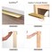 sunlithor Edge Finger Tab Pull for Cabinets Hardware Closet Pulls Square Bar Pulls Drawer 5Pack Easy to Install 6inch 150mm Brushed Brass