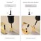 sunlithor Edge Finger Tab Pull for Cabinets Hardware Closet Pulls Square Bar Pulls Drawer 5Pack Easy to Install 6inch 150mm Brushed Brass