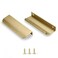sunlithor Edge Finger Tab Pull for Cabinets Hardware Closet Pulls Square Bar Pulls Drawer 5Pack Easy to Install 6inch 150mm Brushed Brass