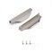 sunlithor Edge Finger Tab Pulls for Cabinets Invisible Kitchen Concealed Aluminum Flat Hidden Drawer Pull Easy to Install Pack of 6 Brushed Nickel 6 inch 150mm Overall Length Easy Installation