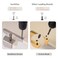 sunlithor Edge Finger Tab Pulls for Cabinets Invisible Kitchen Concealed Aluminum Flat Hidden Drawer Pull Easy to Install Pack of 6 Brushed Nickel 6 inch 150mm Overall Length Easy Installation