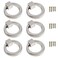 Svaitend Zinc Alloy Ring Drawer Pulls6 Pcs Cabinet Handles Dresser Knobs Furniture Handlesfor CabinetsDrawersWardrobe DoorsEtc Wire Drawing