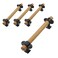 T Tulead 4PCS Wood Cabinet Handles Pulls Adjustable Hole Drawer Handles Max Hole Center 5Inch