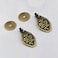 Tiazza 2Pcs Chinese Style Vintage Furniture Drawer Windows Thickened Brass Pulls Handle Jewelry Box Wardrobe Door Small Handle Antique Bronze
