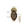 Tiazza 2Pcs Chinese Style Vintage Furniture Drawer Windows Thickened Brass Pulls Handle Jewelry Box Wardrobe Door Small Handle Antique Bronze