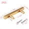 Tighall 2PCS Gold Square Drawer Handle Modern Cabinet Pulls Bar Ladder Pull Shower Glass Sliding Barn Door Handle Furniture Hardware 47 Length 25 Hole Center
