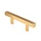 Tighall 2PCS Gold Square Drawer Handle Modern Cabinet Pulls Bar Ladder Pull Shower Glass Sliding Barn Door Handle Furniture Hardware 47 Length 25 Hole Center