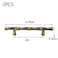 Tighall 2PCS Zinc Alloy Bamboo Shape Drawer Handle Pull 3inch Hole Distance Bronze Solid Door Pulls with Screws for Bathroom Kitchen Office Cabinet Drawer