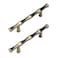 Tighall 2PCS Zinc Alloy Bamboo Shape Drawer Handle Pull 3inch Hole Distance Bronze Solid Door Pulls with Screws for Bathroom Kitchen Office Cabinet Drawer