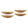 Tighall Half Moon Drawer Cabinet Pulls Drawer Pulls Retro Dresser Handles 38 Hole Distance with Engraved Pattern Kitchen Handles Antique Cupboard Door Handles Brown4pcs
