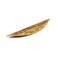 Tighall Half Moon Drawer Cabinet Pulls Drawer Pulls Retro Dresser Handles 38 Hole Distance with Engraved Pattern Kitchen Handles Antique Cupboard Door Handles Brown4pcs