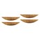 Tighall Half Moon Drawer Cabinet Pulls Drawer Pulls Retro Dresser Handles 38 Hole Distance with Engraved Pattern Kitchen Handles Antique Cupboard Door Handles Brown4pcs