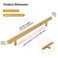 TooCust 2 Pack Brushed Brass Kitchen Cabinet Handles Cabinet Pulls with 614 Inch 160mm Hole Centers Gold Dresser Handle with Brushed Finish Modern Furniture Drawer Knobs