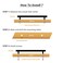 TooCust 2 Pack Brushed Brass Kitchen Cabinet Handles Cabinet Pulls with 614 Inch 160mm Hole Centers Gold Dresser Handle with Brushed Finish Modern Furniture Drawer Knobs