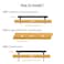 TooCust 5 Pack Brushed Brass Kitchen Cabinet Handles Cabinet Pulls with 845 Inch 224mm Hole Centers Gold Dresser Handle with Brushed Brass Finish Modern Furniture Drawer Knobs