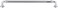 Top Knobs TK325PC Chareau Collection 9 Inch Reeded Pull Polished Chrome
