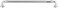 Top Knobs TK325PC Chareau Collection 9 Inch Reeded Pull Polished Chrome