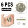 TRINCA-FERRO TRINCAFERRO Set of 6 Grey Ceramic Floral Cabinet Knobs Decorative Drawer Pull Handles for Kitchen Bedroom Bathroom Furniture Dresser Wardrobe Easy Installation