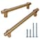 Triumph Hardware Gold Brushed Cabinet Handles10 PackBrass Cabinet PullDrawer Handles Furniture Dresser Golden PullsChampagne Bronze Cabinet Pulls 712 Inch 192mm