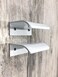 Tsnamay 10Pcs 197 White Arc Surface PullWhite Edge Pulls Furniture Drawer Handles Hidden Cabinet HandleHole Dia12632mm