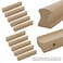 Tsnamay 10Pcs Unfinished Beech Wood Solid Furniture Pulls HandlesUnfinished Unpainted Paintable Wooden Handles Cupboard Closet Drawer Handle PullLength 512Hole Dis378