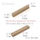 Tsnamay 10Pcs Unfinished Beech Wood Solid Furniture Pulls HandlesUnfinished Unpainted Paintable Wooden Handles Cupboard Closet Drawer Handle PullLength 512Hole Dis378