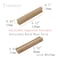 Tsnamay 10Pcs Unfinished Beech Wood Solid Furniture Pulls HandlesUnfinished Unpainted Paintable Wooden Handles Cupboard Closet Drawer Handle PullLength 512Hole Dis378