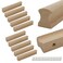 Tsnamay 10Pcs Unfinished Beech Wood Solid Furniture Pulls HandlesUnfinished Unpainted Paintable Wooden Handles Cupboard Closet Drawer Handle PullLength 512Hole Dis378