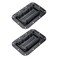 Tsnamay 634Inch Black Spring Loaded Handle Heavy Duty Handle for Toolbox Chest Case with Rubber Grip Surface Mounted2 Pack