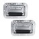 Tsnamay 634Inch Silver Spring Loaded Handle Heavy Duty Handle for Toolbox Chest Case with Rubber Grip Surface Mounted2 Pack