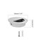TTZEZE 2 Pack Closet Door Finger Pulls Hidden Concealed Recessed Sliding Door Pull Handle Stainless Steel Round Closet Knob Flush Finger Cabinet Pull Handles 50 x 12mm