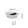 TTZEZE 2 Pack Closet Door Finger Pulls Hidden Concealed Recessed Sliding Door Pull Handle Stainless Steel Round Closet Knob Flush Finger Cabinet Pull Handles 50 x 12mm