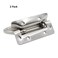 TTZEZE 2 Pack Heavy Duty Silver Metal Industrial Equipment Box Pull Handle Ring Handle Hardware Surface Mount Case Handle for Wood Metal Case Chest Cabinet Toolbox with Mounting Screws