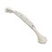 Txinmin Home Solid Ivory Cabinet Hardware Handle Pull Lustrous Chrome Silver Flower Dresser Wardrobe Pull 504 128mm Hole Centers 3 Pack Silver and Ivory