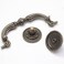 Uenhoy 4 Pack Bronze Bail Handle Drop Pulls 94mm37 Hole Center Vintage Drop Bail Pulls Antique Cabinet Drawer Pull Handles 476 Total Length