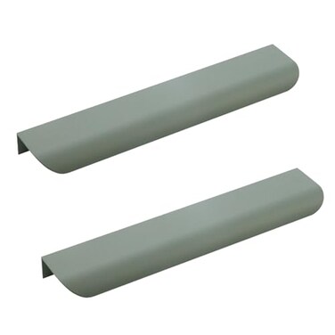 UTALIND Finger Concealed Pulls for Cabinets 2Pcs Finger Edge Pulls Handles Closet Pulls Hand Handles Drawer Cabinet Pulls Handles Modern Green Length 200mm8inch