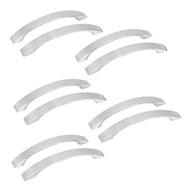 uxcell 125mm Long Stainless Steel Arch Knobs Cabinet Door Pull Handles 10pcs