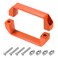 uxcell 2 Pack Rectangular Pull Handle 120mm47 Hole Center Aluminium Alloy Door Handle Modern Drawer Pull for Drawer Cabinets Gate Garages Orange