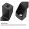 uxcell 2 Pack Rectangular Pull Handle 180mm71 Hole Center Aluminium Alloy Door Handle Modern Drawer Pull for Drawer Cabinets Gate Garages Black