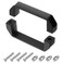 uxcell 4 Pack Rectangular Pull Handle 120mm47 Hole Center Aluminium Alloy Door Handle Modern Drawer Pull for Drawer Cabinets Gate Garages Black