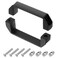 uxcell 4 Pack Rectangular Pull Handle 120mm47 Hole Center Aluminium Alloy Door Handle Modern Drawer Pull for Drawer Cabinets Gate Garages Black