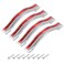 uxcell Cabinet Pulls Drawer Handle 96mm Hole Centers Alloy Crystal Red 4Pcs