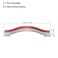 uxcell Cabinet Pulls Drawer Handle 96mm Hole Centers Alloy Crystal Red 4Pcs