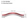 uxcell Cabinet Pulls Drawer Handle 96mm Hole Centers Alloy Crystal Red 4Pcs