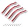 uxcell Cabinet Pulls Drawer Handle 96mm Hole Centers Alloy Crystal Red 4Pcs