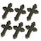 uxcell Dresser Cabinet 60mmx39mmx13mm Retro Style Cross Shaped Pull Handles Knob 6pcs