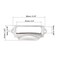 uxcell Label Holder Pull Handles Vintage Iron Label Frame Drawer Knobs for Cabinet Cupboard Silver Tone 90x41mm Pack of 8 w Screws