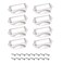 uxcell Label Holder Pull Handles Vintage Iron Label Frame Drawer Knobs for Cabinet Cupboard Silver Tone 90x41mm Pack of 8 w Screws