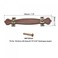 uxcell Leather Handle 76 4Pcs Surface Leather Furniture Handles Door Handle Strap Suitcase Dresser Drawer Knobs Pulls Replacement Brown
